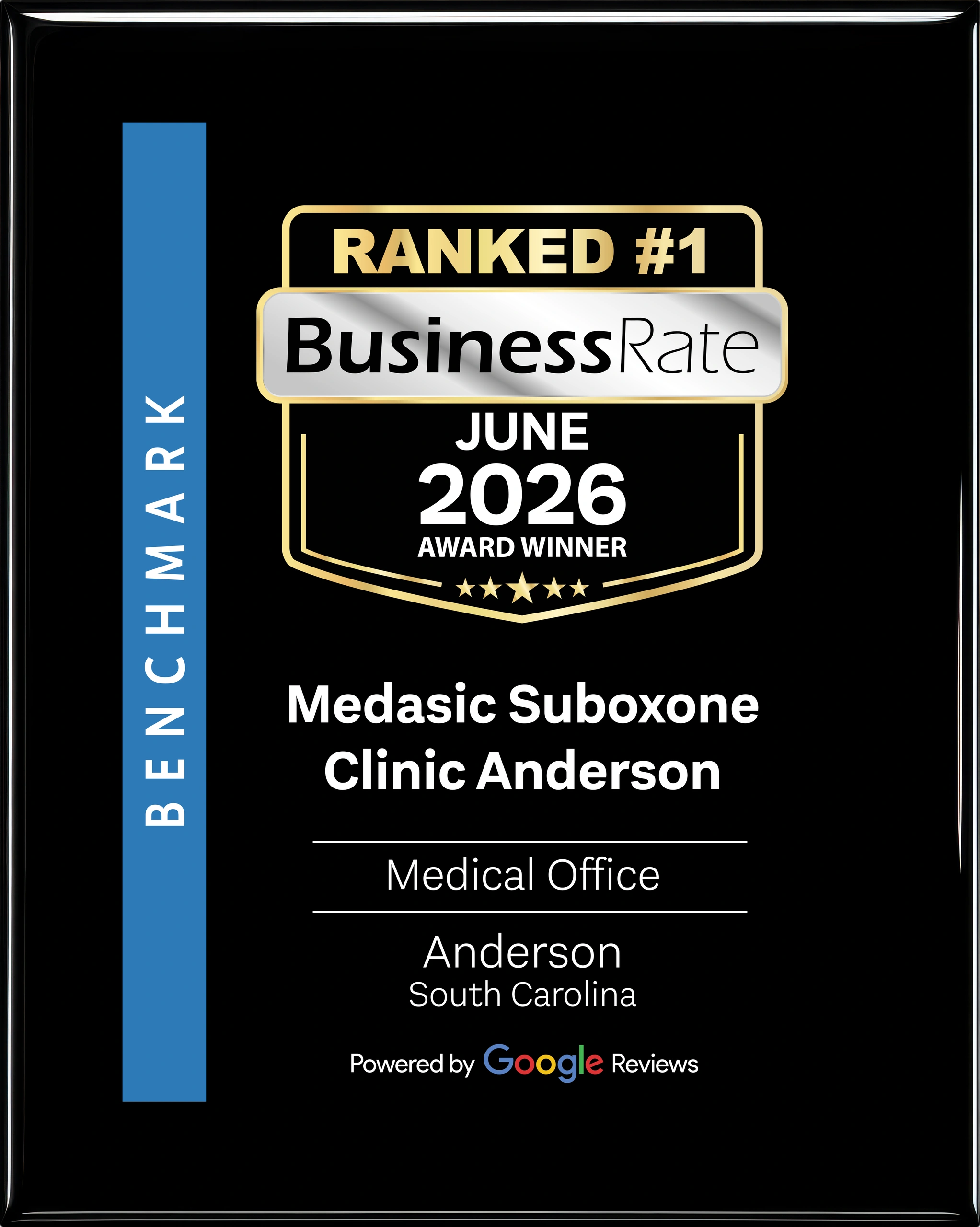 Ranked #1 Award Winner – Medasic Suboxone Clinic Anderson, SC